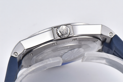Vacheron Constantin Overseas 42mm Blue Rubber Strap Blue Dial