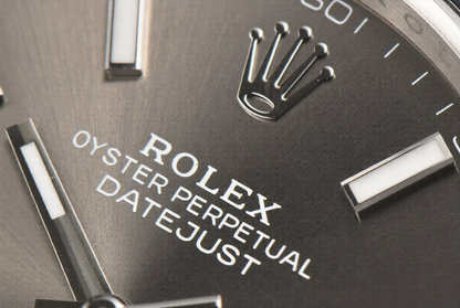 Rolex Date Just 41mm Jubilee Bracelet Steel Gray Dial