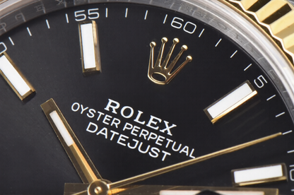 Rolex Date Just 41mm SS/YG Jubilee Bracelet Black Dial