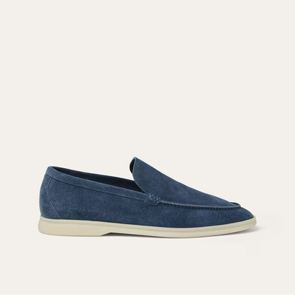 Loro Piana Summer Walk Loafers "Steel Blue"