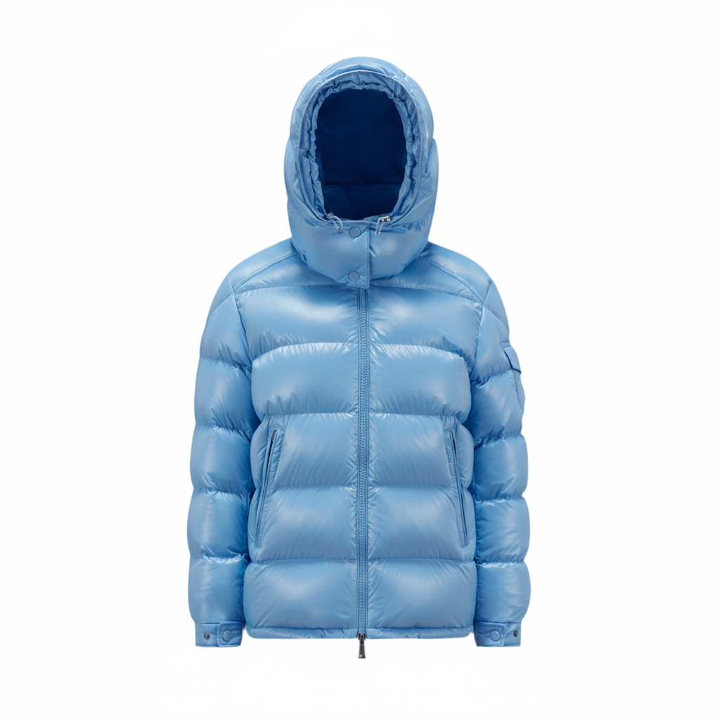 Moncler Maire Hooded Down Jacket "Baby Blue"