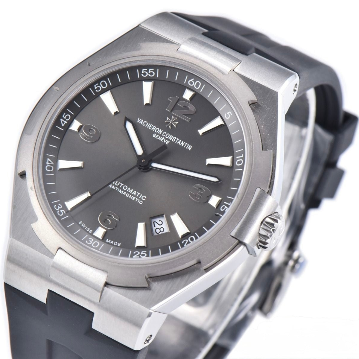 Vacheron Constantin Overseas Black Rubber Strap Gray Dial