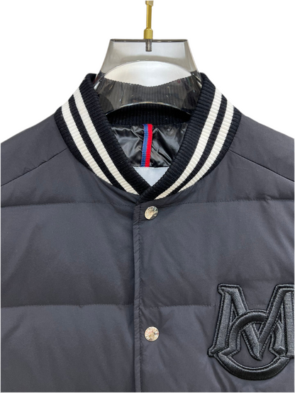Moncler Bouchet Down Bomber Jacket "Black-White"