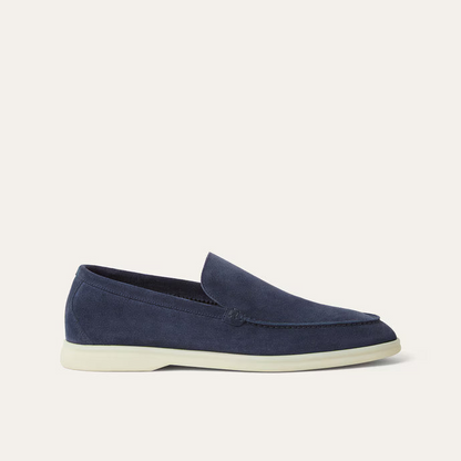 Loro Piana Summer Walk Loafers "Navy Blue"