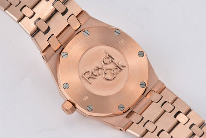 Audemars Piguet Royal Oak 33mm Rose Gold Blue Dial