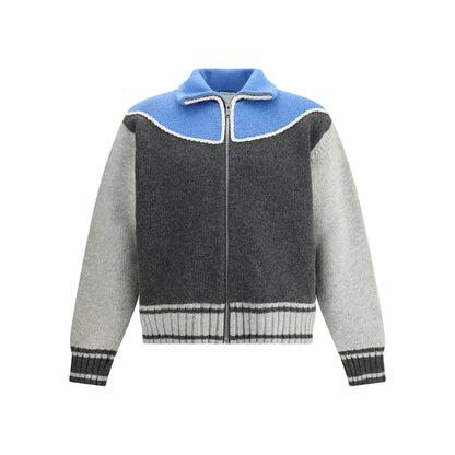 Bottega Veneta Zip Sweater "Antracite-Blue"