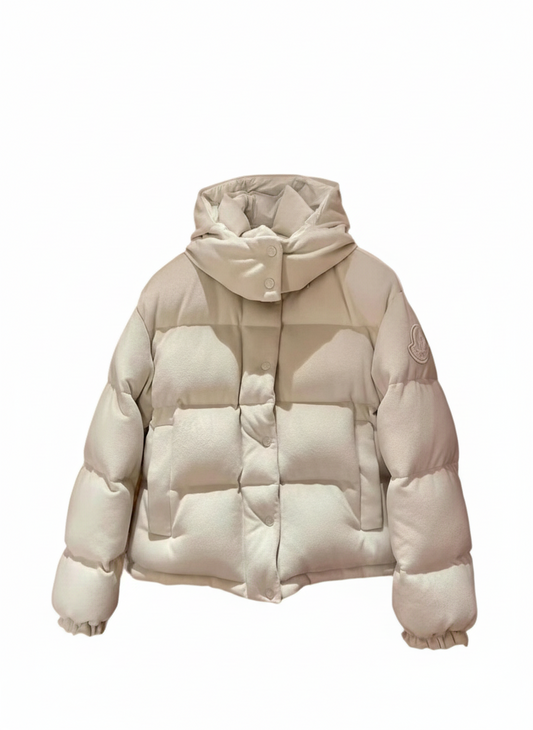 Moncler Daos Chenille Down Jacket "White"