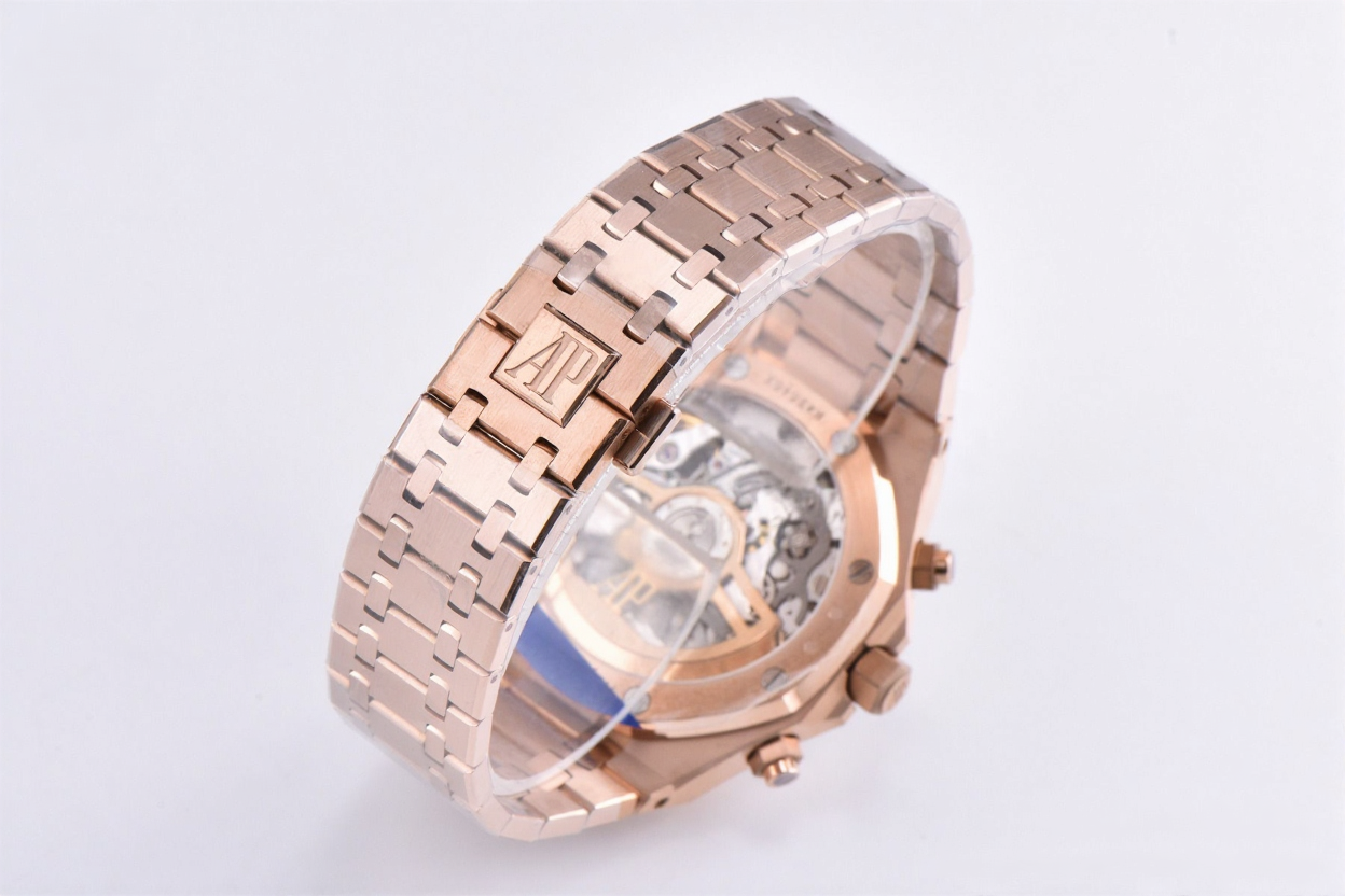 Audemars Piguet Royal Oak Chrono 41mm Rose Gold White Dial