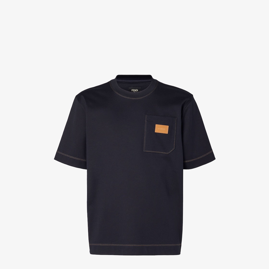 Fendi Cotton T-shirt "Dark Blue"