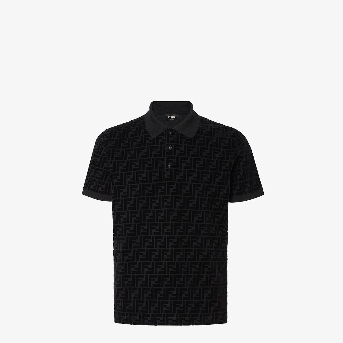 Fendi FF Monogram Polo T-Shirt "Black"