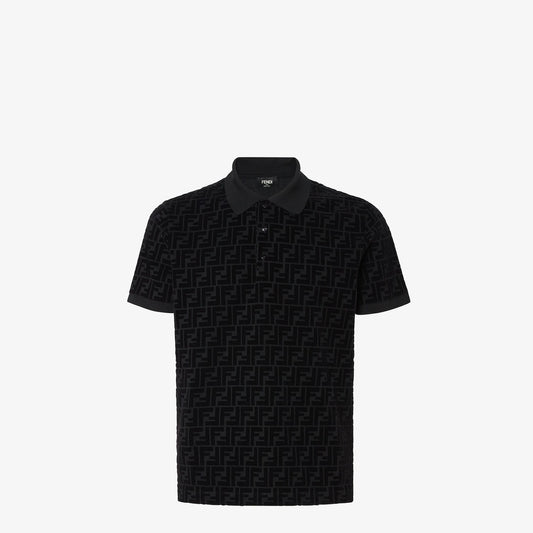 Fendi FF Monogram Polo T-Shirt "Black"