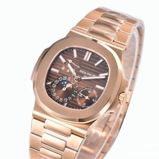 Patek Philippe Nautilus 41mm Rose Gold Brown Dial
