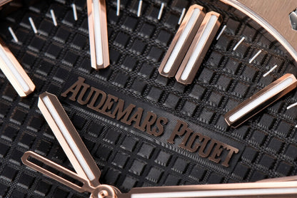 Audemars Piguet Royal Oak 41mm Rose Gold Black Dial