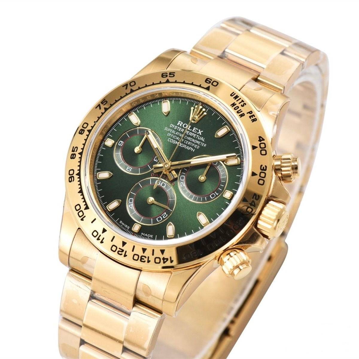 Rolex Daytona Yellow Gold 40mm Green Dial