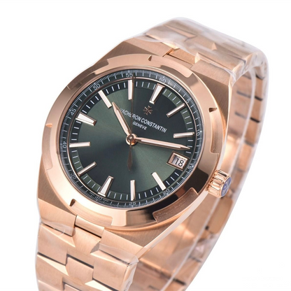 Vacheron Constantin Overseas 41mm Rose Gold Bracelet Green Dial