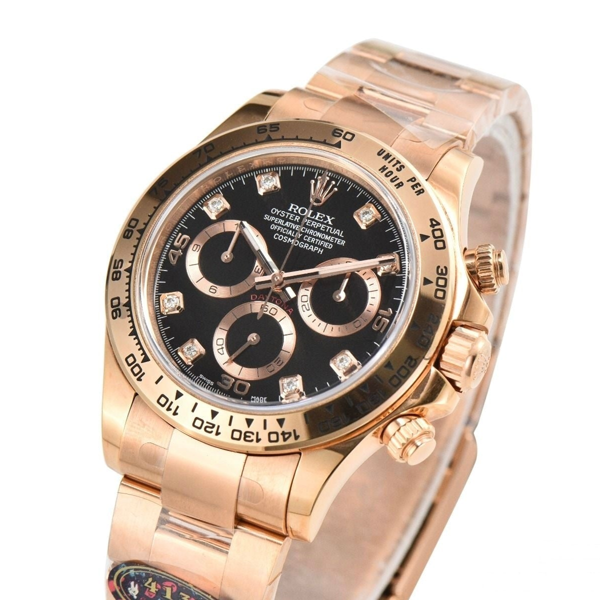 Rolex Daytona Rose Gold 40mm Black Dial