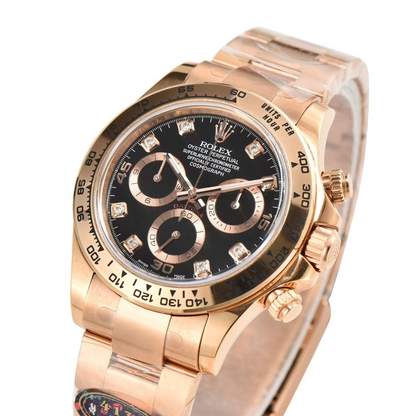 Rolex Daytona Rose Gold 40mm Black Dial