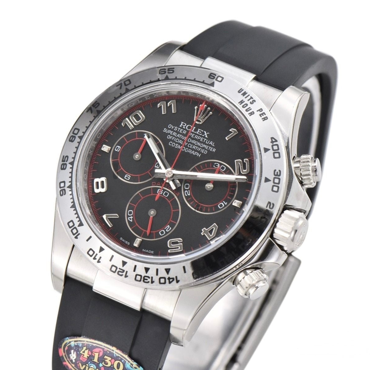 Rolex Daytona 40mm Black Racing Dial Oysterflex Strap