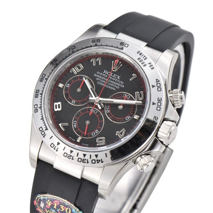 Rolex Daytona 40mm Black Racing Dial Oysterflex Strap