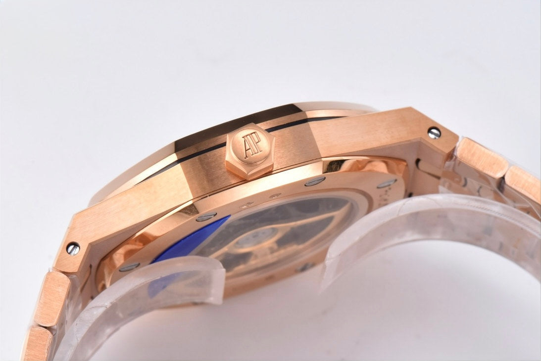 Audemars Piguet Royal Oak Rose Gold 41mm Skeleton Black Dial