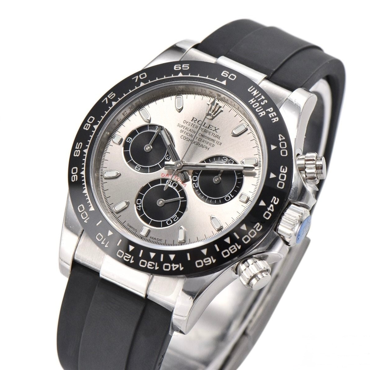 Rolex Daytona 40mm Grey Dial Oysterflex Strap