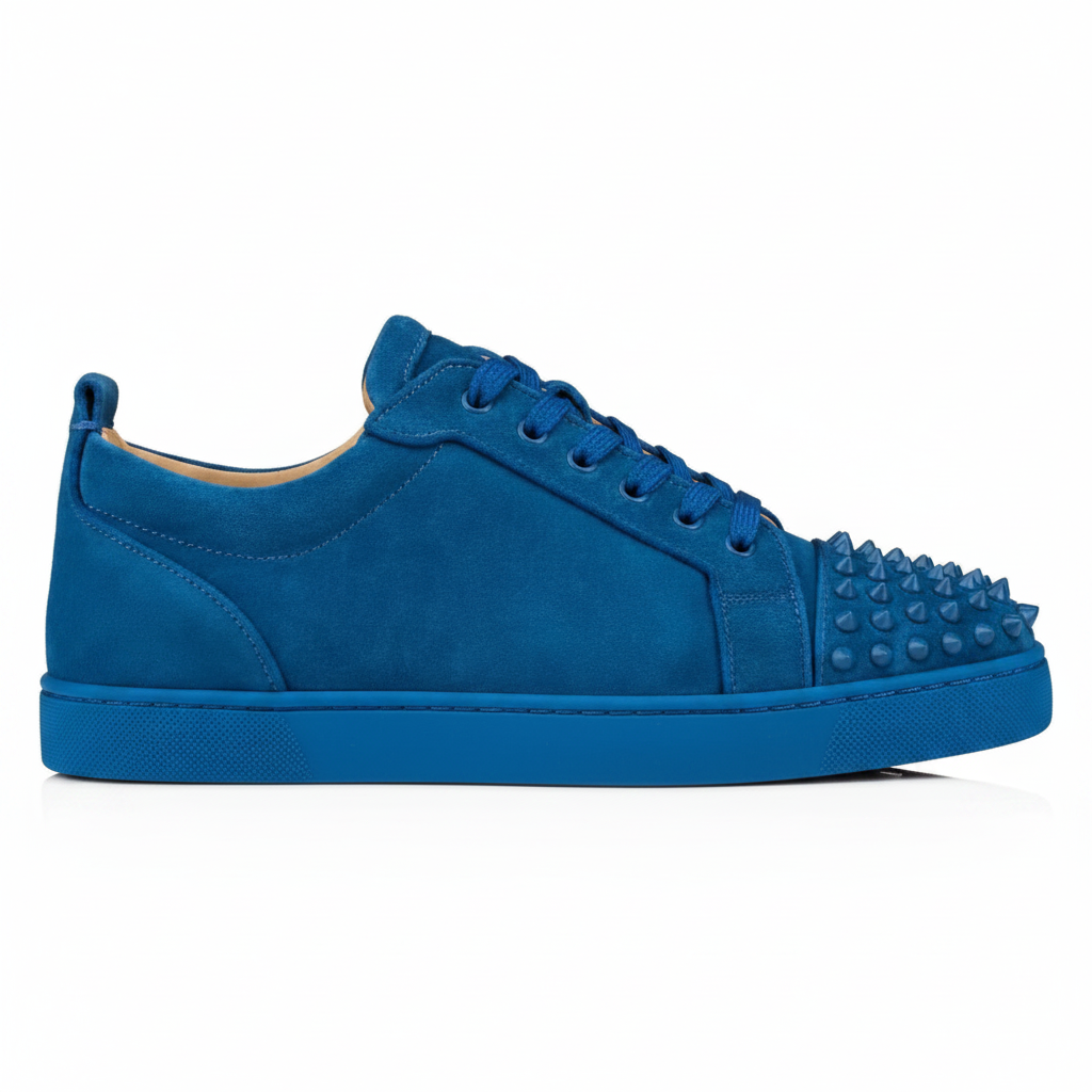 Christian Louboutin Louis Junior Spikes "Blue"