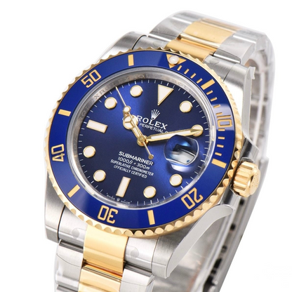 Rolex Submariner 41mm SS/YG Bracelet Blue Ceramic Dial