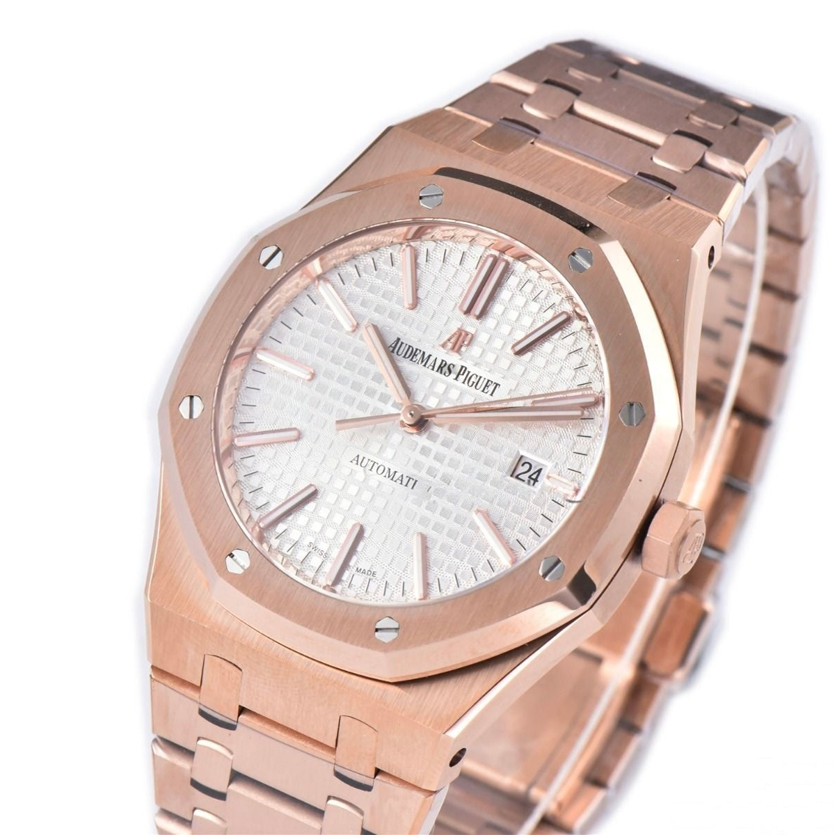 Audemars Piguet Royal Oak 41mm Rose Gold White Dial