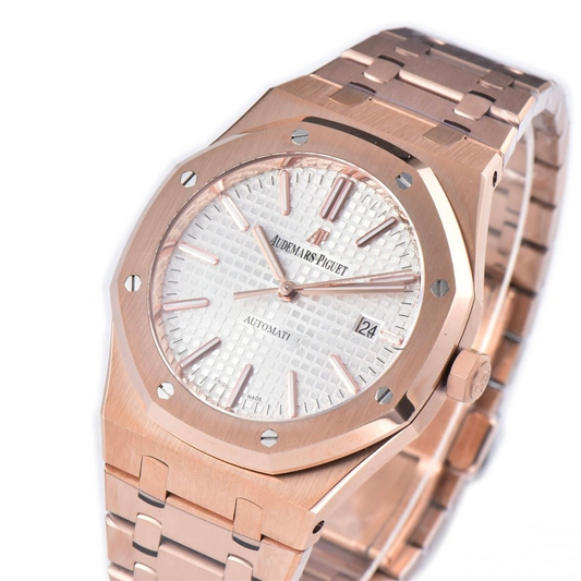 Audemars Piguet Royal Oak 41mm Rose Gold White Dial