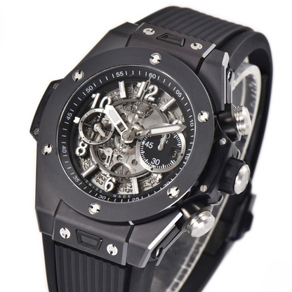 Hublot Big Bang Unico 44mm Black Rubber Strap Skeleton Dial