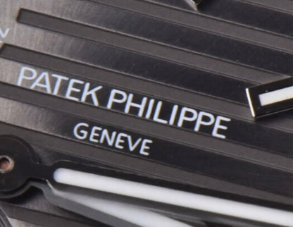 Patek Philippe Nautilus 41mm Black Leather Grey Dial