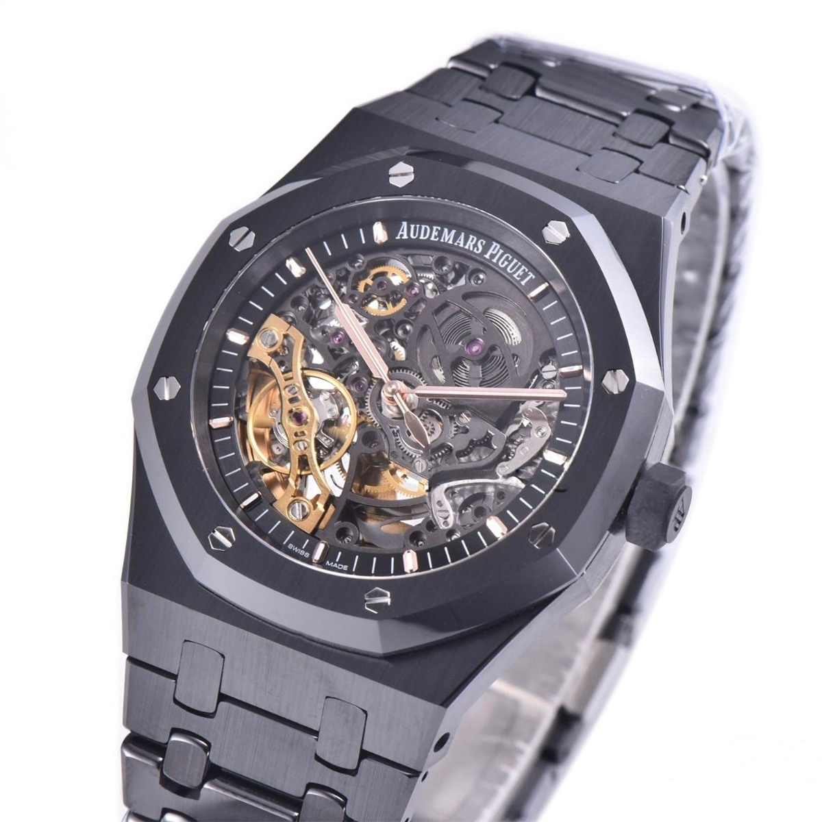 Audemars Piguet Royal Oak Black Ceramic Skeleton 41mm Black Dial
