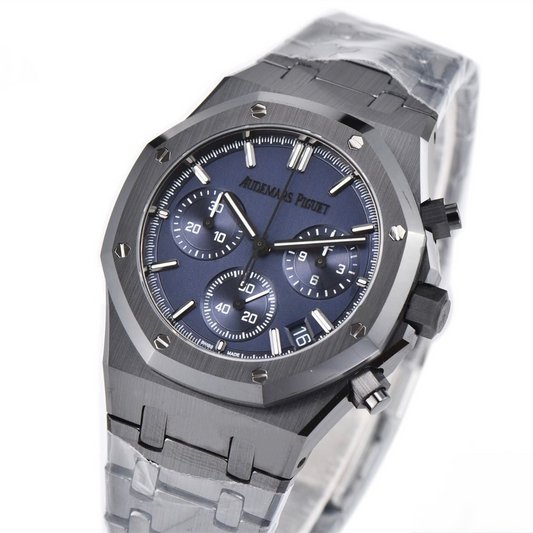 Audemars Piguet Royal Oak Chronograph 41mm Black Ceramic Blue Dial