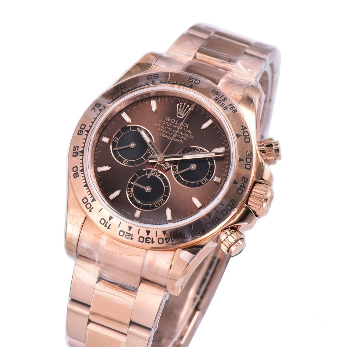 Rolex Daytona Rose Gold 40mm Chocolate/Black Dial