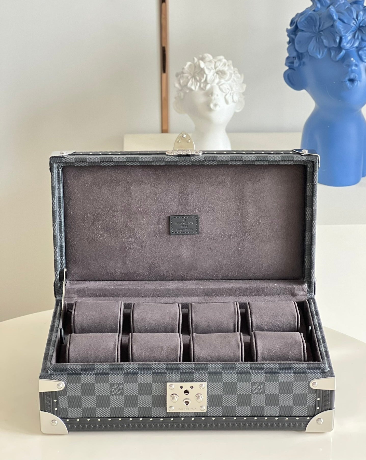 Louis Vuitton 8-Watch Set Damier Graphite Canvas