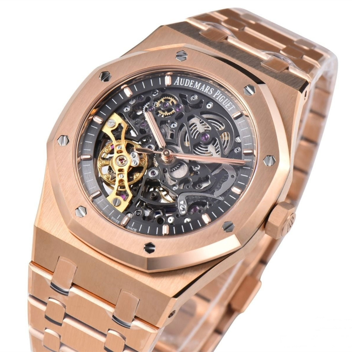 Audemars Piguet Royal Oak Rose Gold 41mm Skeleton Black Dial