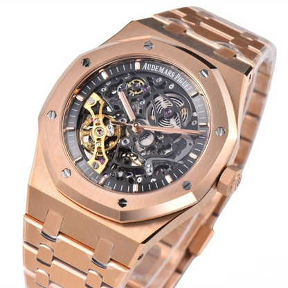 Audemars Piguet Royal Oak Rose Gold 41mm Skeleton Black Dial