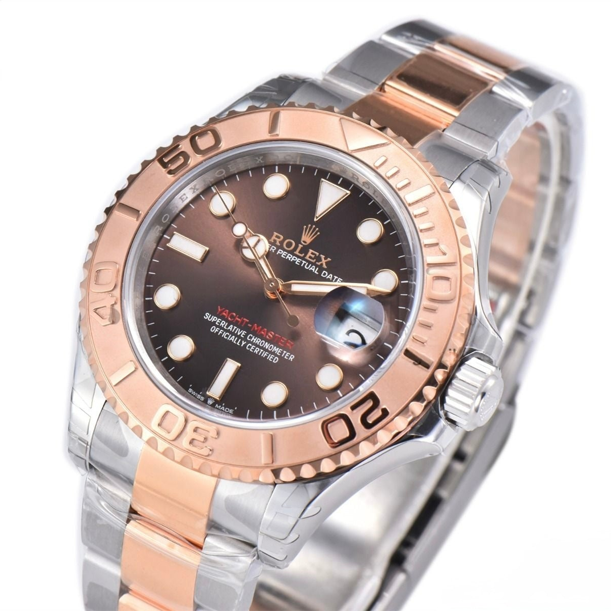 Rolex Yacht-Master 40mm SS/RG Bracelet Brown Dial