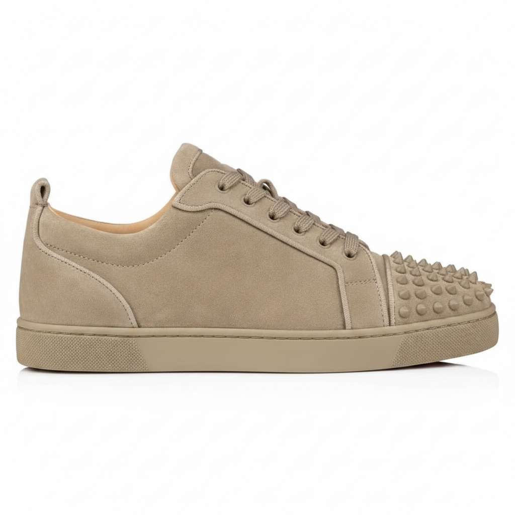 Christian Louboutin Louis Junior Spikes "Beige"