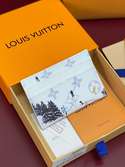 Louis Vuitton Double Card Holder "White"