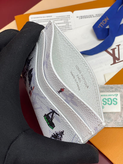 Louis Vuitton Double Card Holder "White"