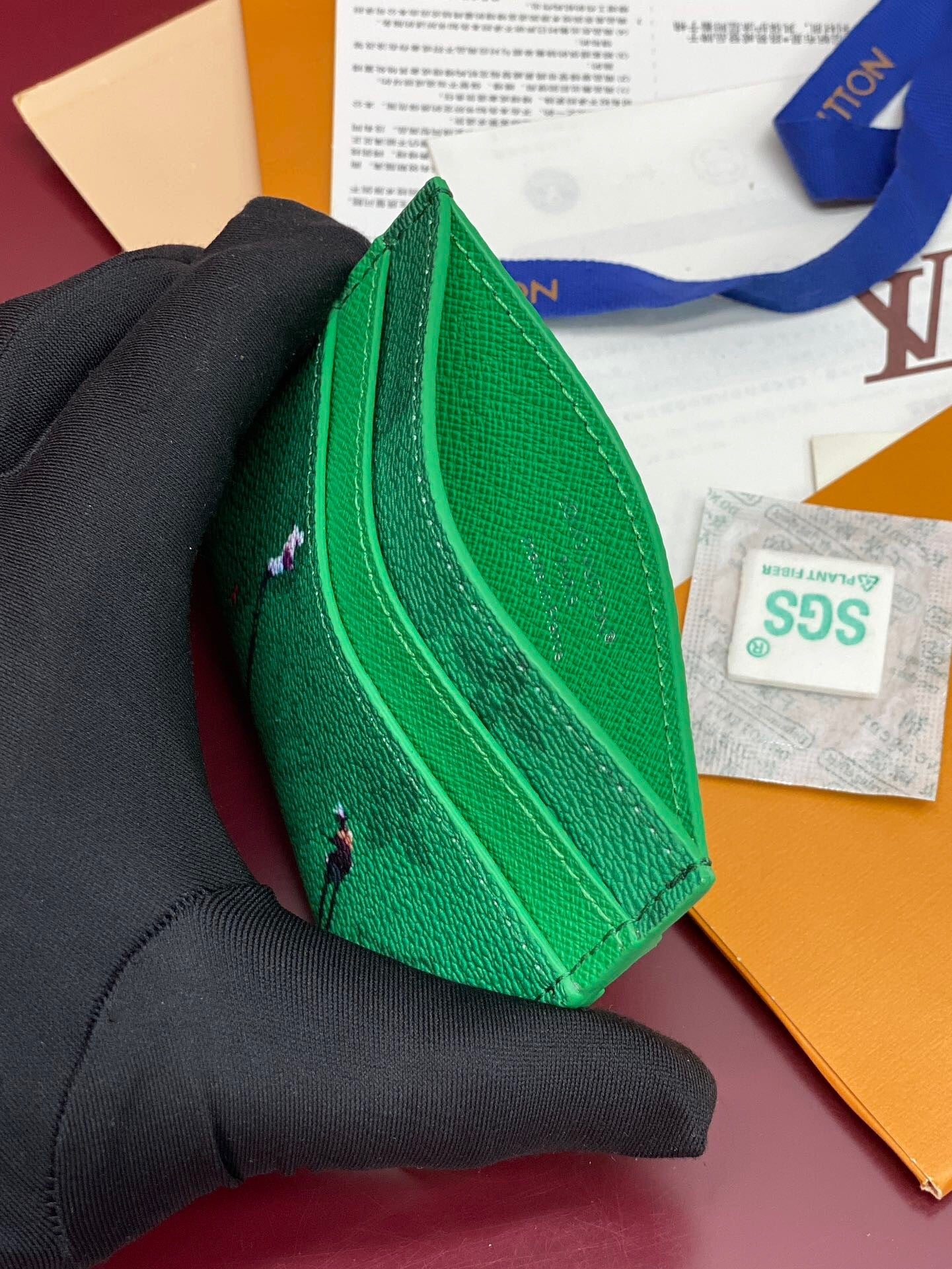 Louis Vuitton Double Card Holder "Vert"