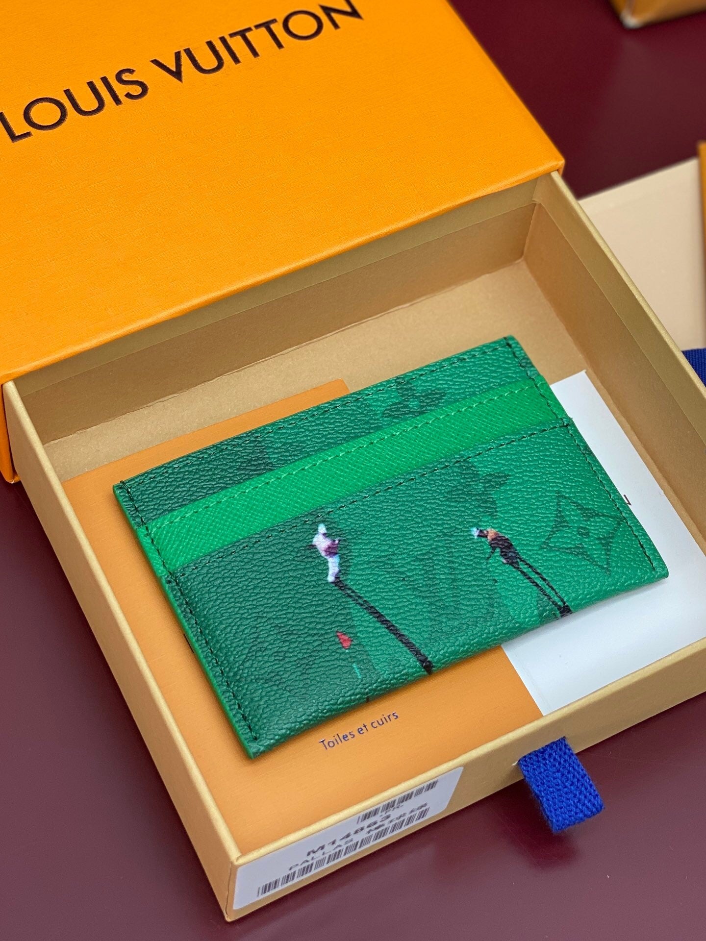 Louis Vuitton Double Card Holder "Vert"