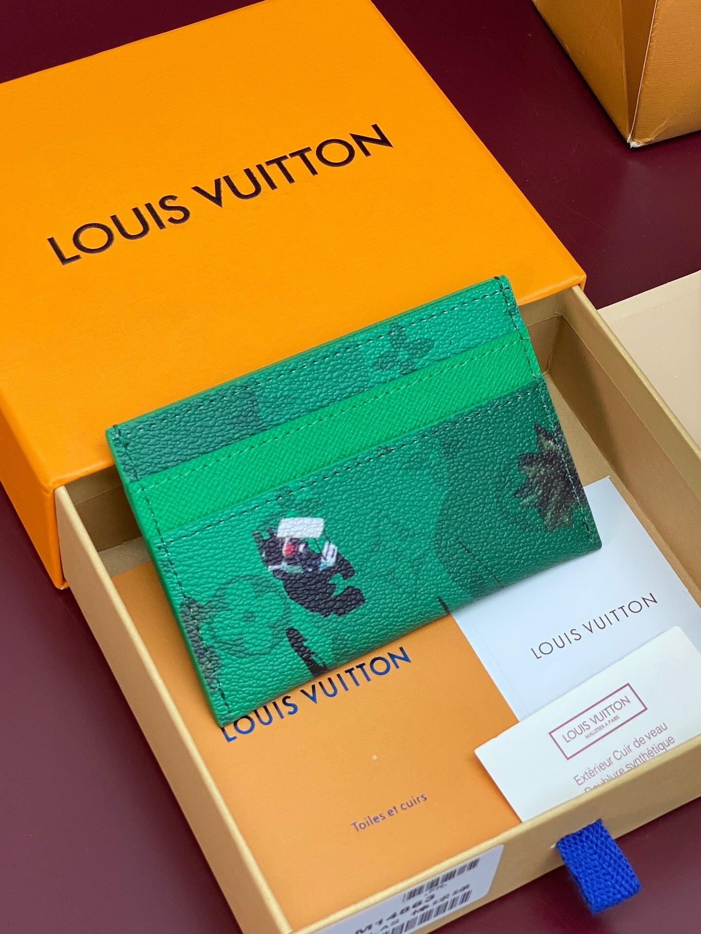 Louis Vuitton Double Card Holder "Vert"