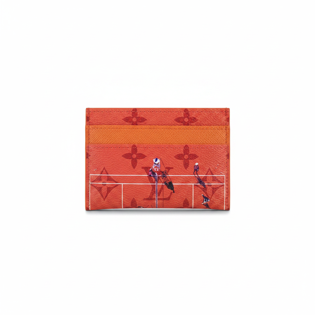Louis Vuitton Double Card Holder "Rouge Brique"