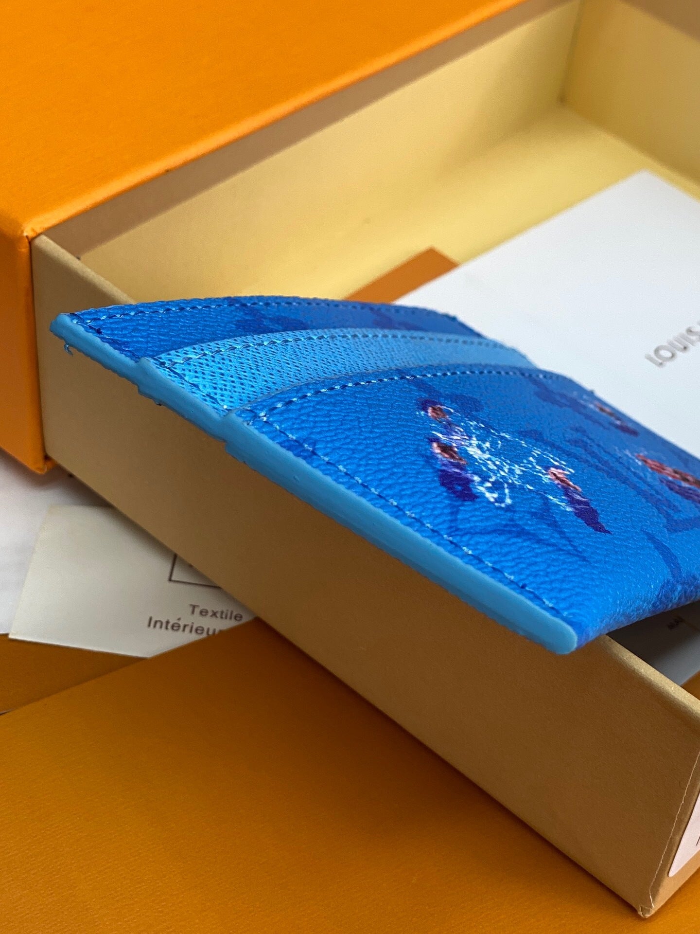 Louis Vuitton Double Card Holder "Blue Lagoon"