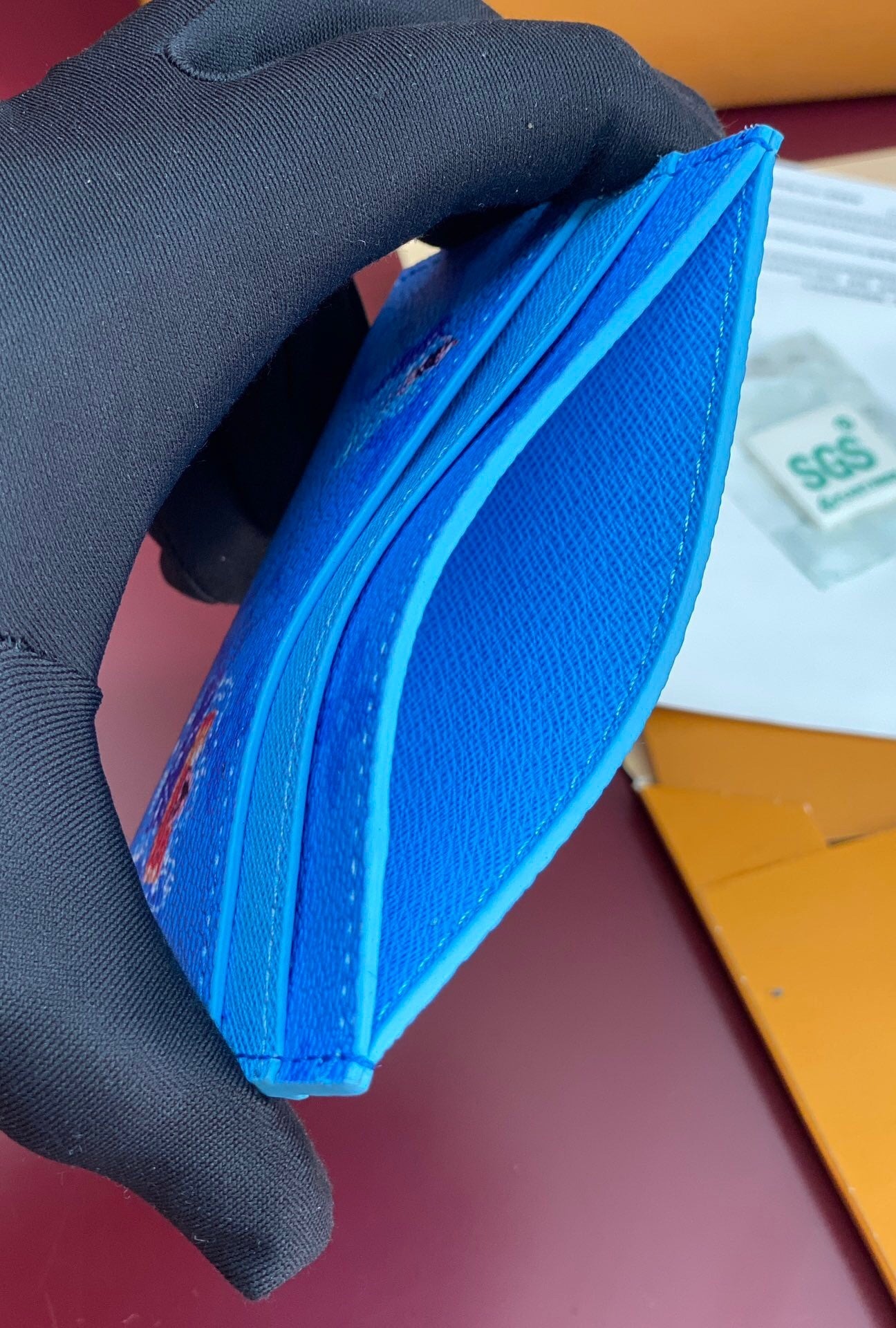 Louis Vuitton Double Card Holder "Blue Lagoon"