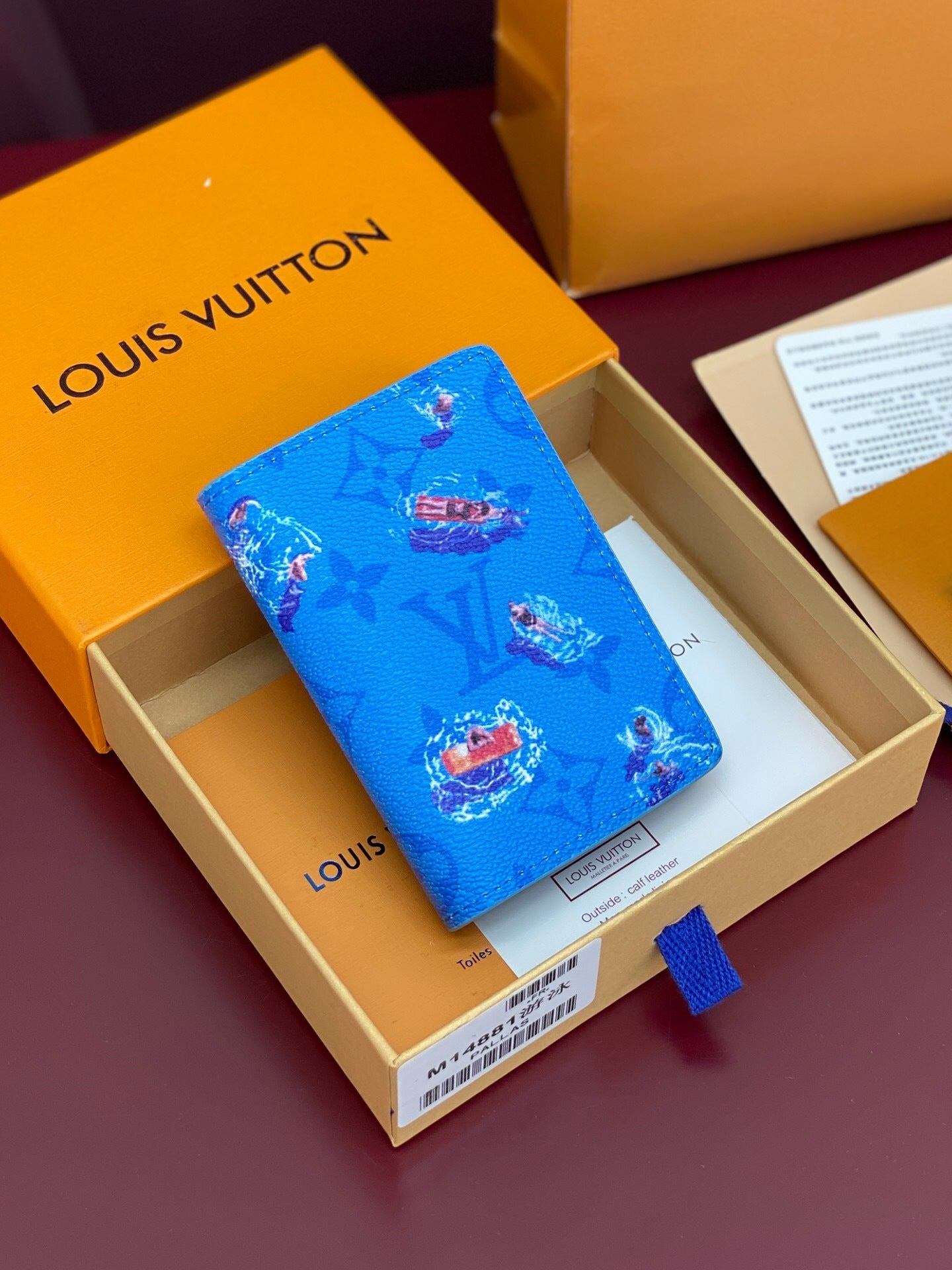 Louis Vuitton Pocket Organizer "Blue Lagoon"