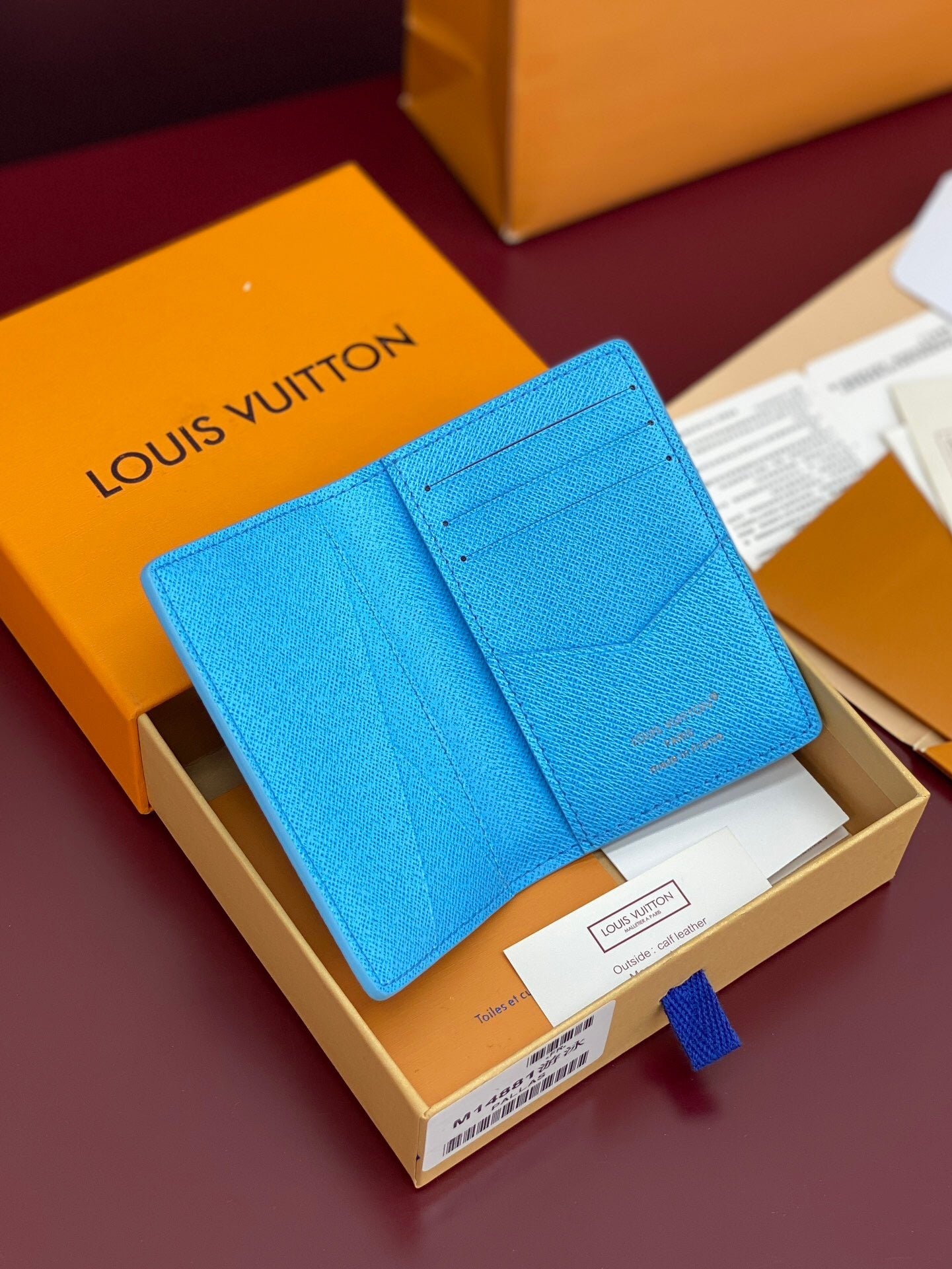 Louis Vuitton Pocket Organizer "Blue Lagoon"