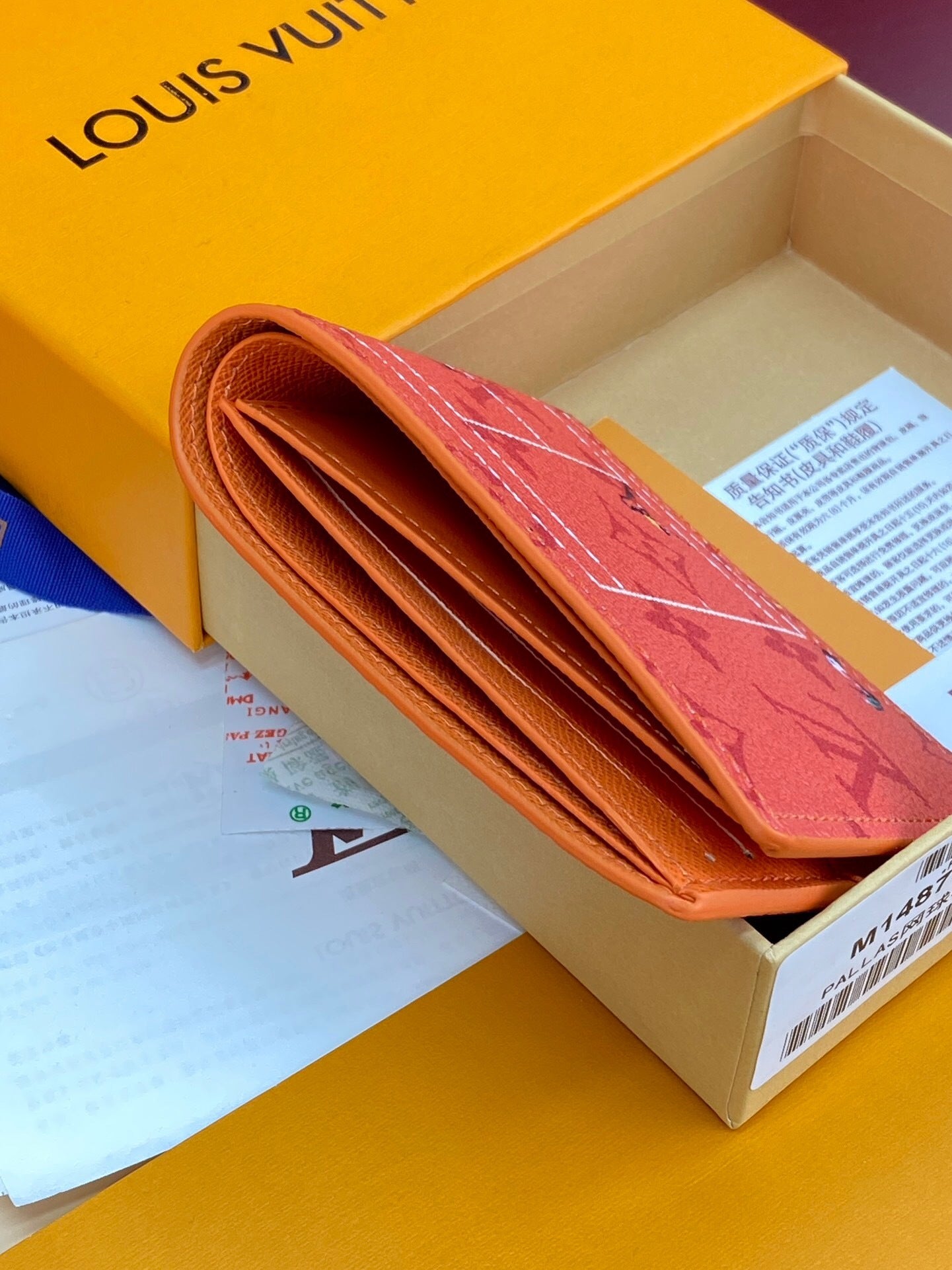 Louis Vuitton Slender Wallet "Rouge Brique"